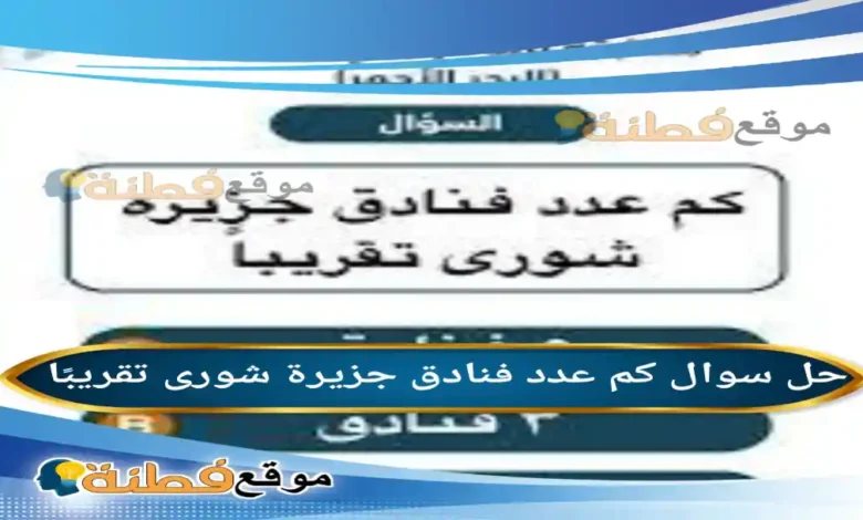 كم عدد فنادق جزيرة شوری تقریبا